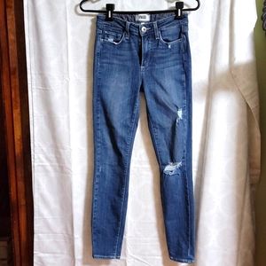 New without tags Paige Hoxton Ankle Distressed jeans sz EU 24